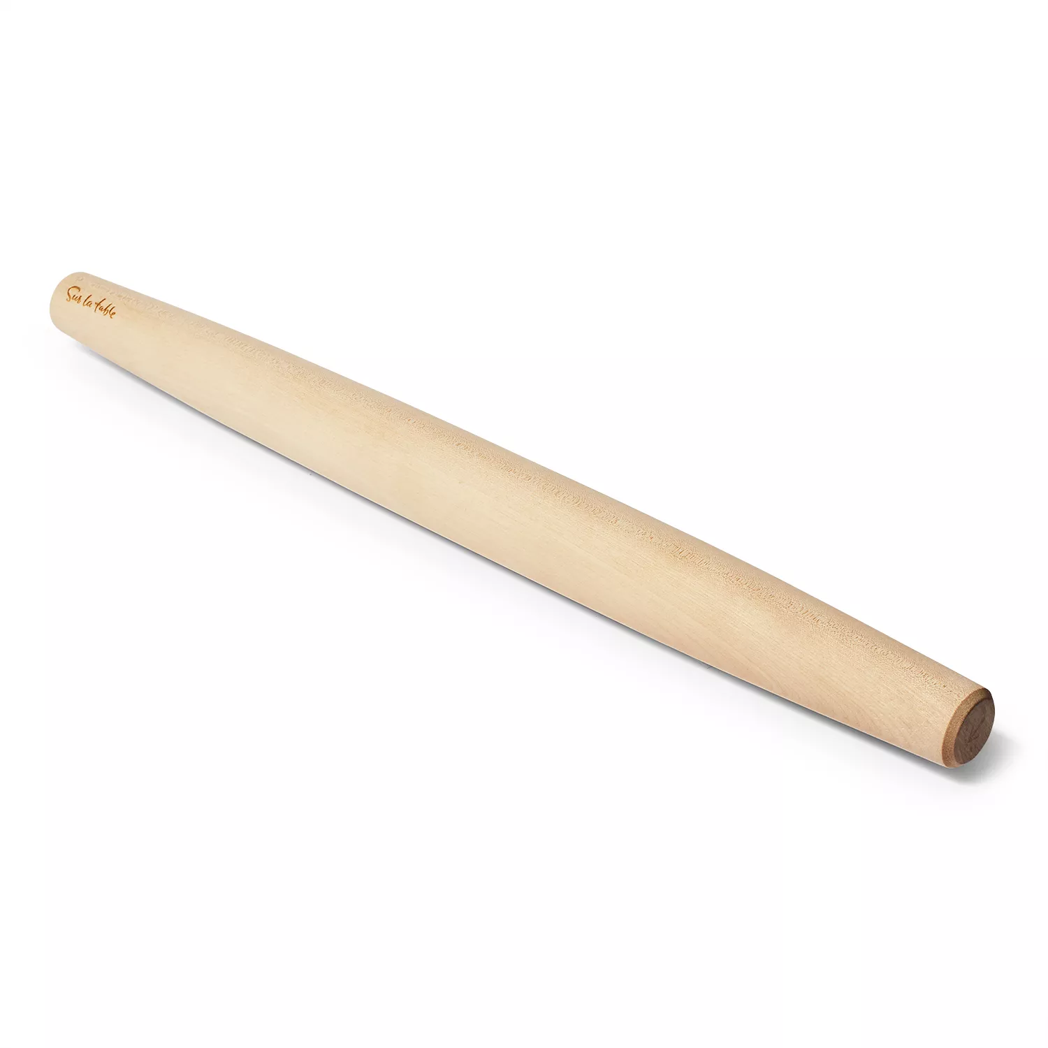 Tapered French Rolling Pin (Rubberwood, 20)