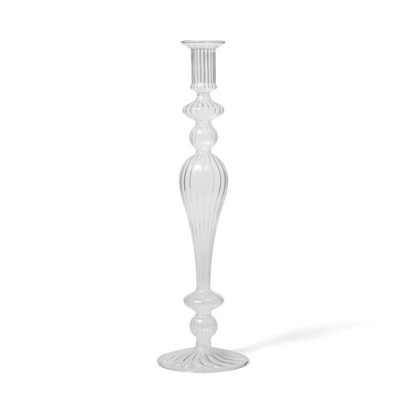 Sur La Table Glass Taper Candle Holder, 13.5"