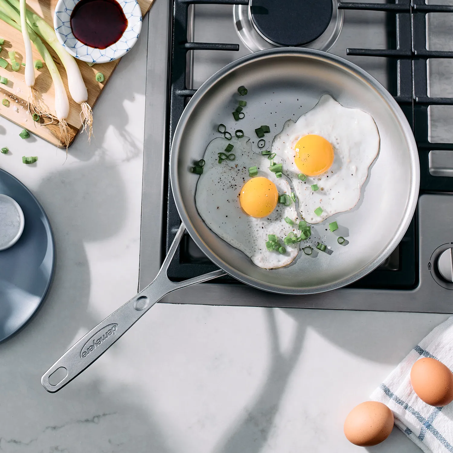 Demeyere Industry5 Stainless Steel Nanotouch Skillet