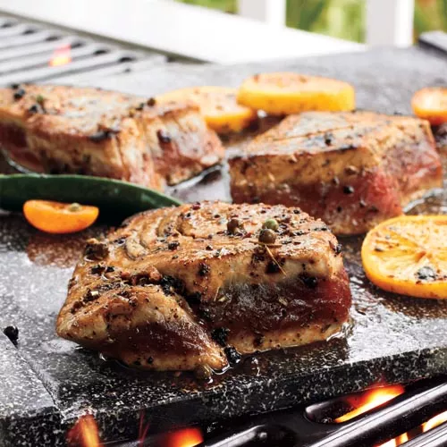 Grilled Ahi with Summer Citrus Dip