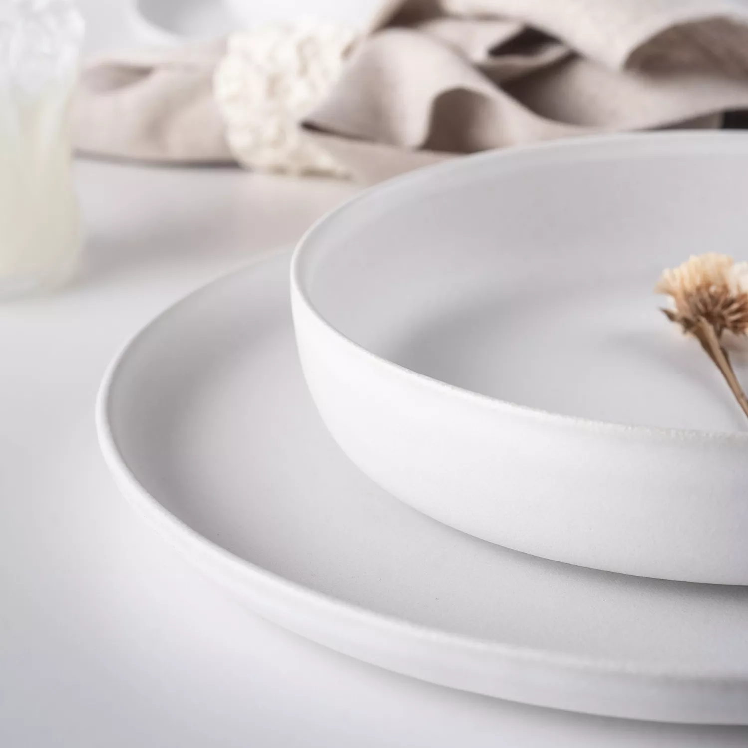 Stone Lain Stoneware Macchio 12-Piece Dinnerware Set