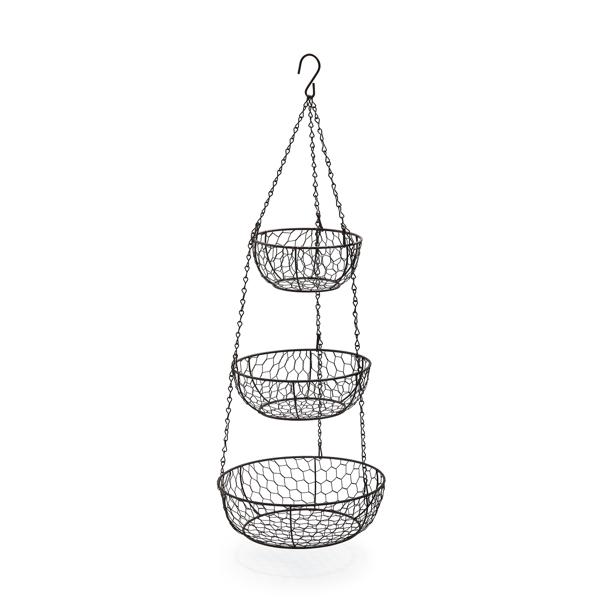 Three-Tier Hanging Basket, Bronze
