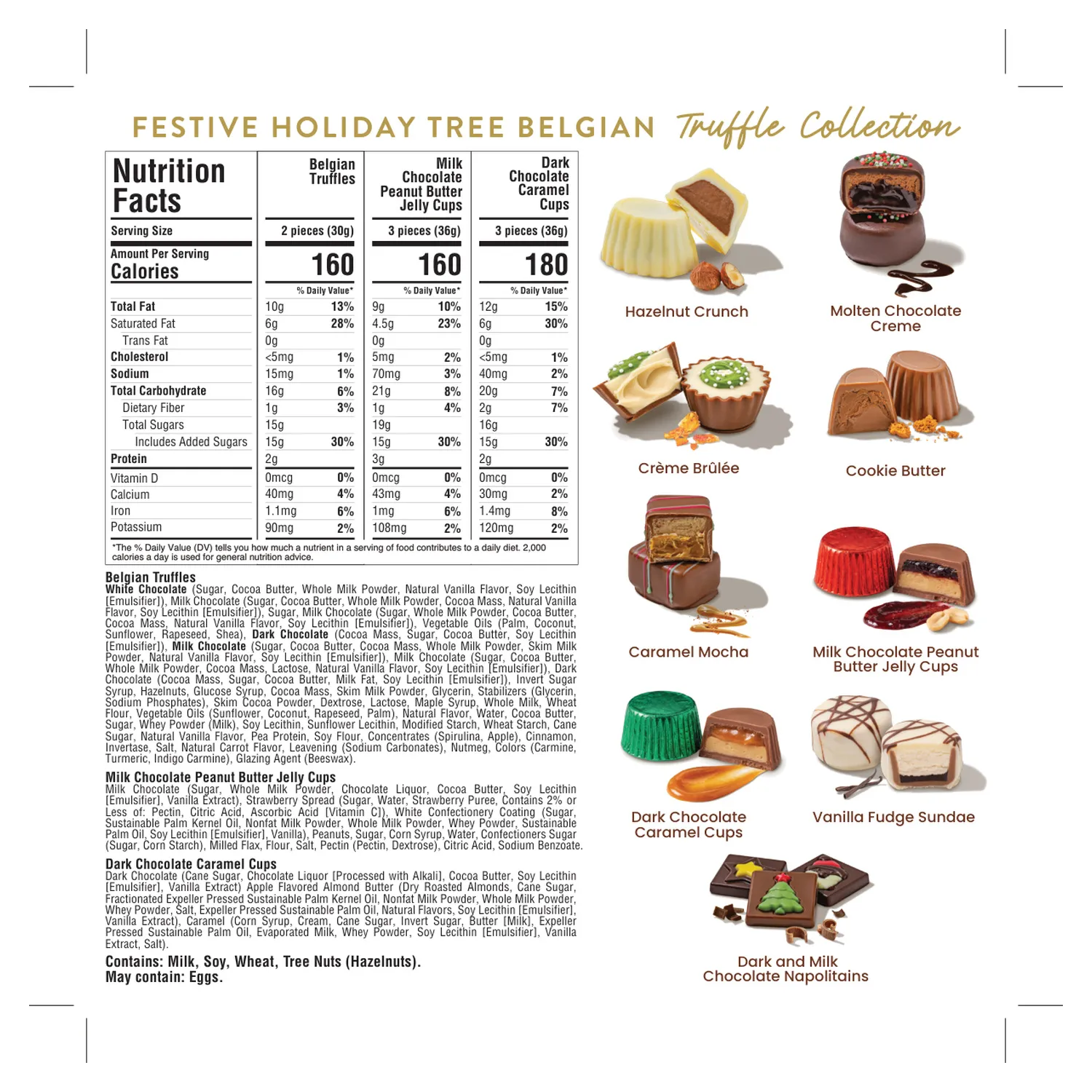 Bonnie & Pop Festive Forest Belgian Truffle Tree