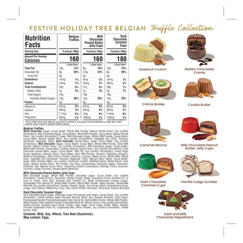 Bonnie & Pop Festive Forest Belgian Truffle Tree