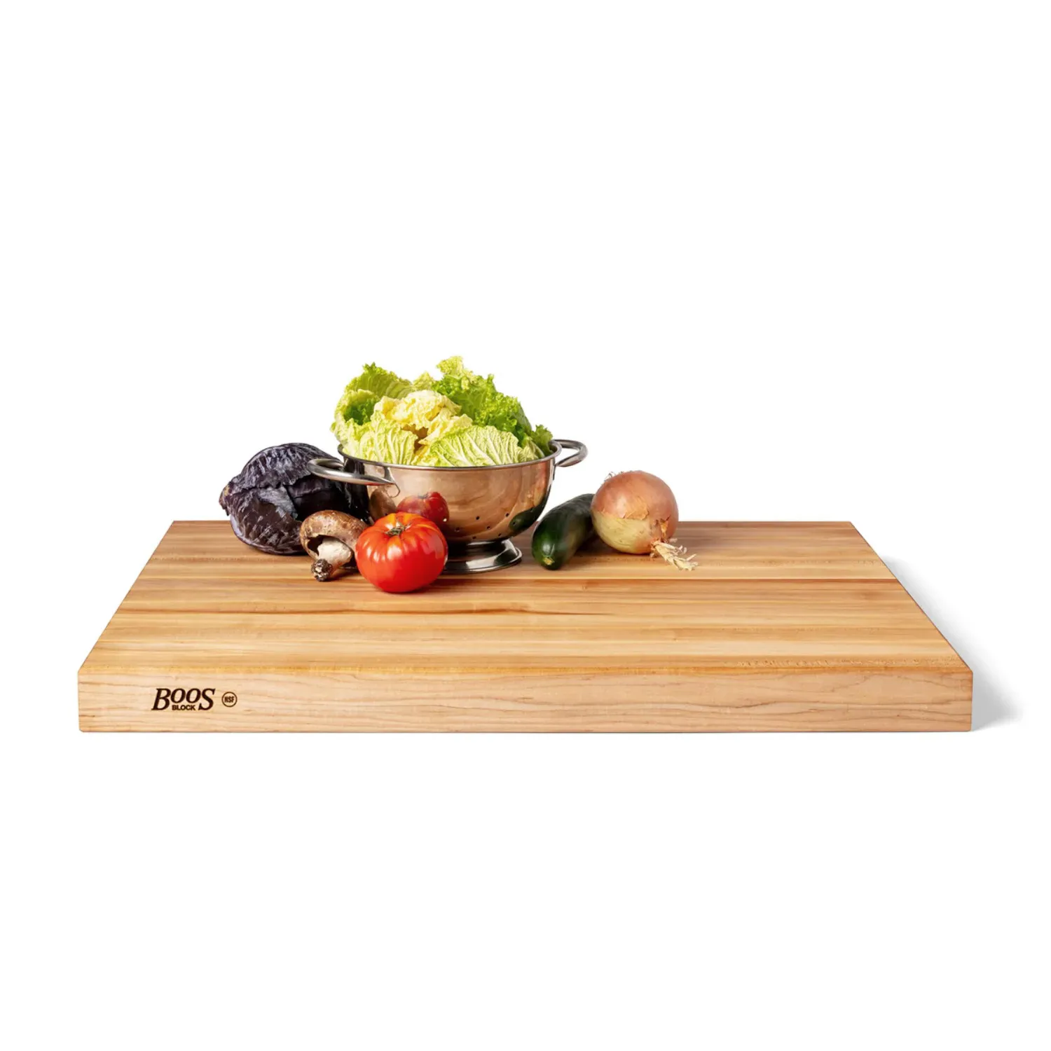 John Boos Maple Edge-Grain Cutting Boards w/ Insert, 2.25" Thick