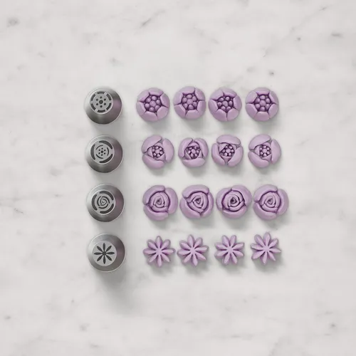 Sur La Table Russian-Style Piping Tip Set, Set of 4