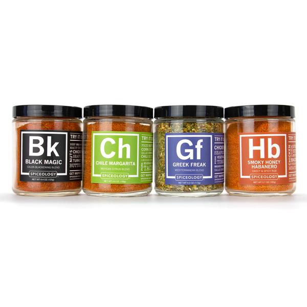 Spiceology BBQ Rubs, Set of 4