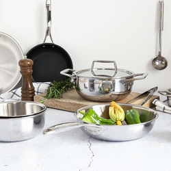 Cristel Castel&#8217;Pro 5-Ply Stewpots with Stainless Steel Lid