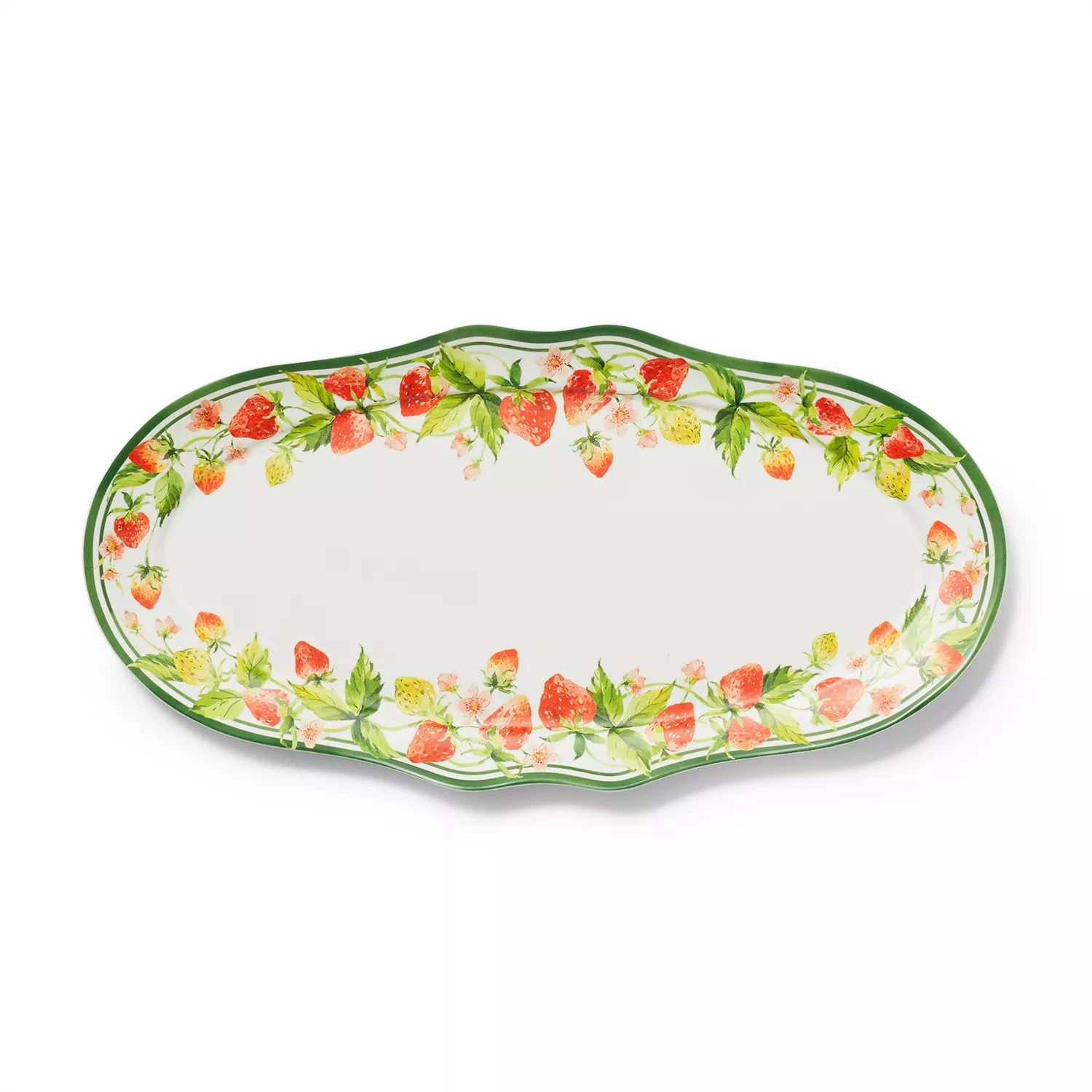 Sur La Table Strawberry Oval Melamine Platter