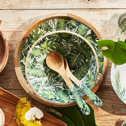 Palm Leaves Serving Bowl, 12&#34;