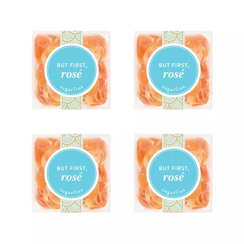 Sugarfina But First, Rosé Roses, Set of 4