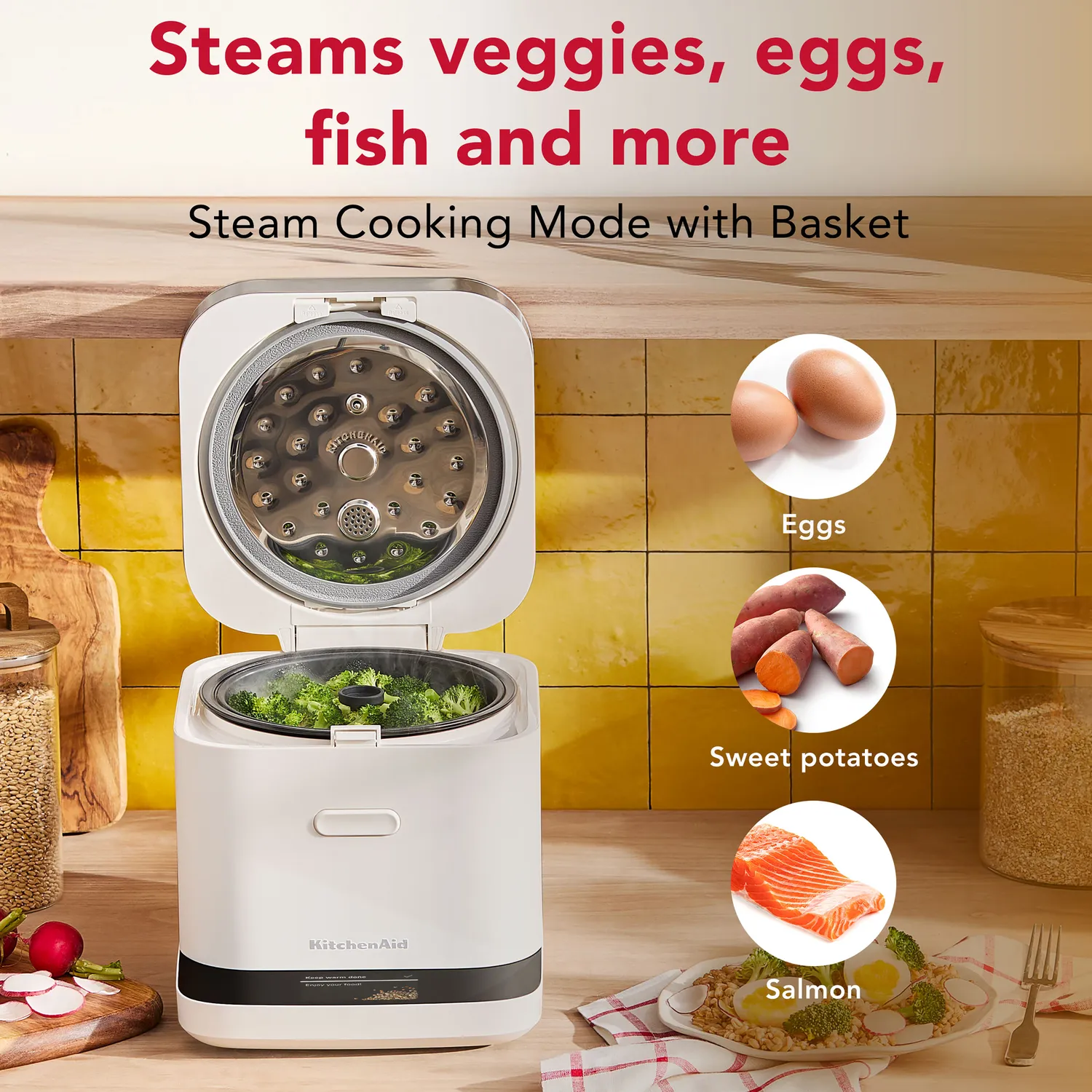 KitchenAid 8 Cup Compact Grain and Rice Cooker 