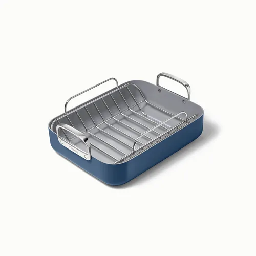 Caraway Ceramic Nonstick Roasting Pan with Rack, 16"x13"