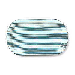 Sur La Table Bretagne Striped Oval Platter