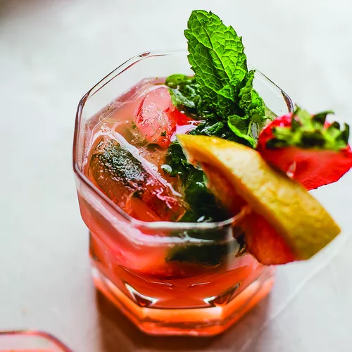 Grapefruit & Strawberry Mint Mojito