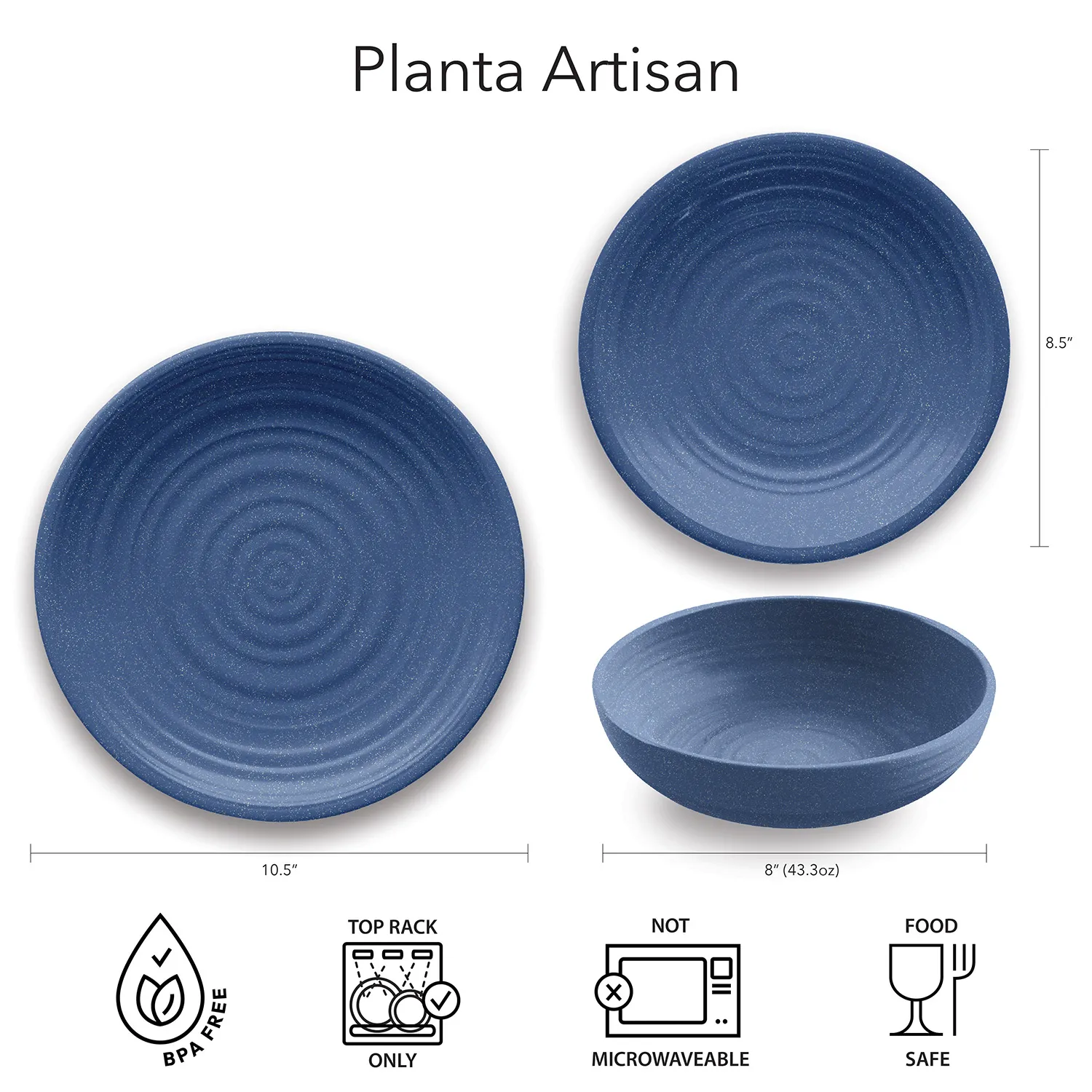 Tar Hong Planta Pasta Bowls, Set of 6