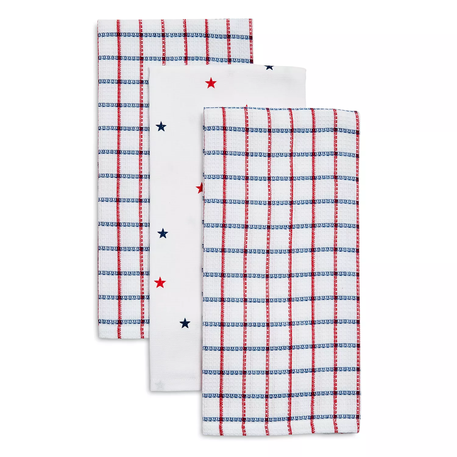 Sur La Table Fourth of July Bicycle & Gingham Kitchen Towels, Set of 2