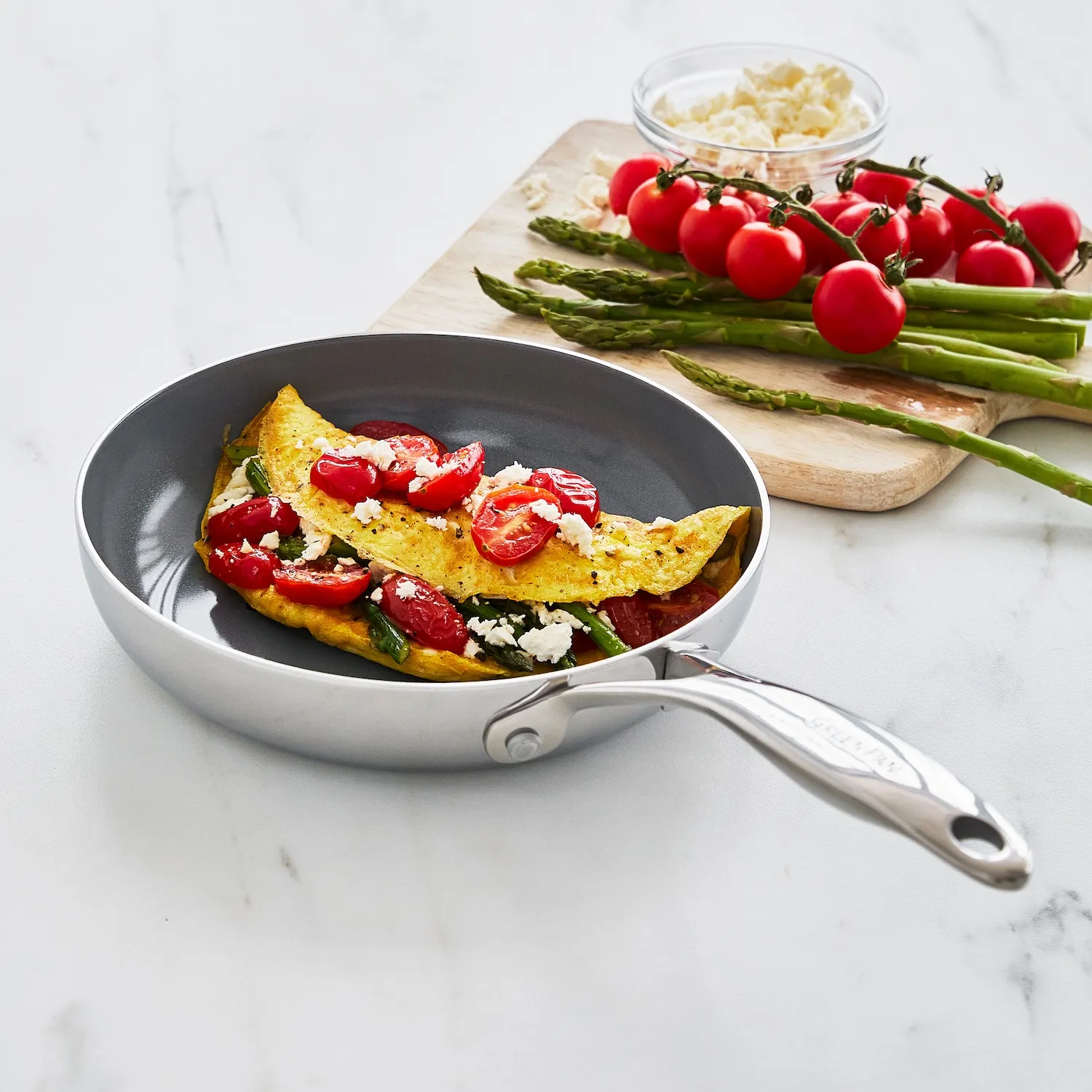 GreenPan Stainless Steel Valencia Pro Ceramic Nonstick Skillet