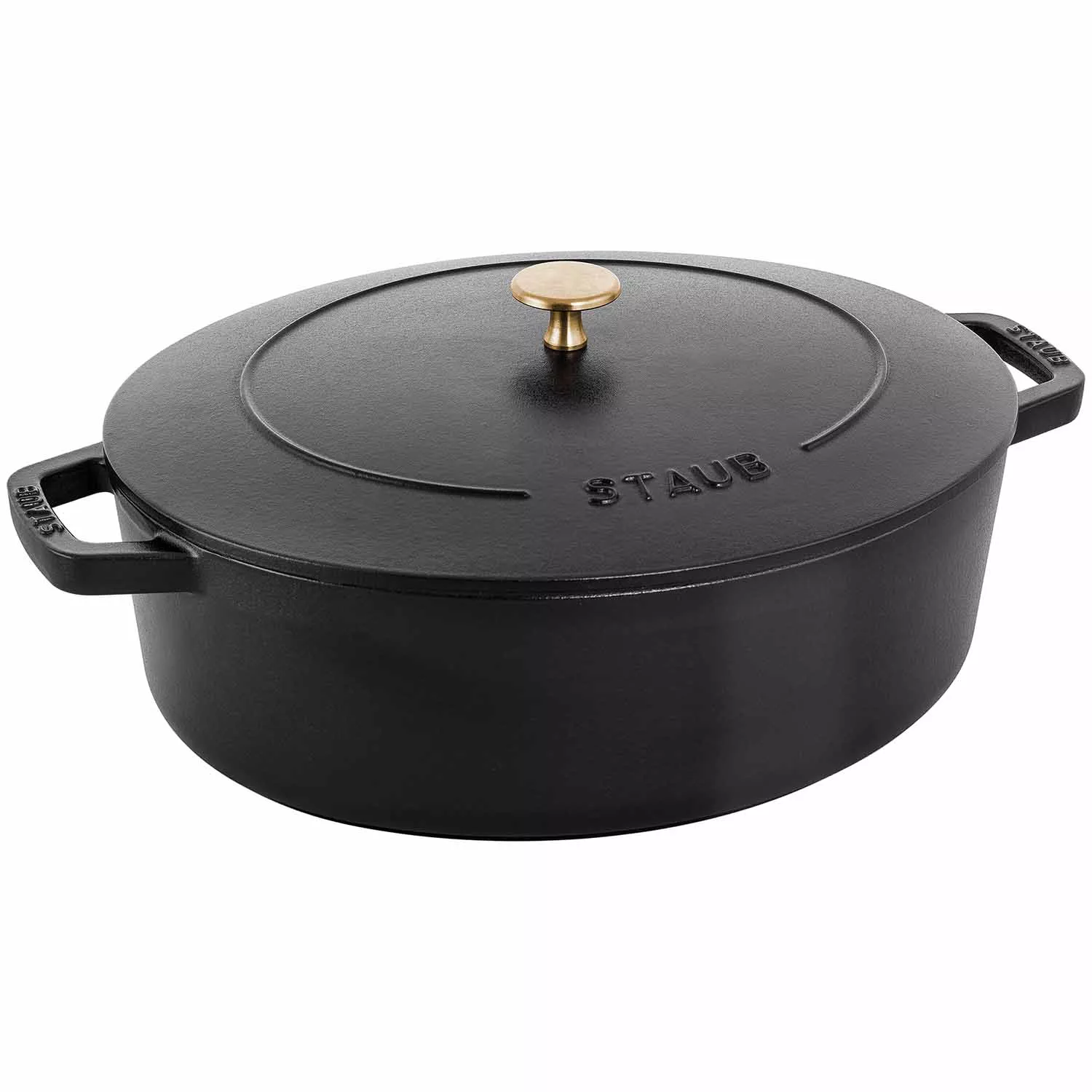 Staub Cast Iron Wide Oval Dutch Oven, 6.25 Qt. 