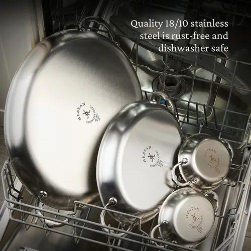 Hestan Provisions Stainless Steel Oval Au Gratin Dishes, Set of 2