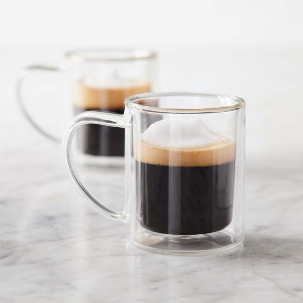Sur La Table Doppio Double-Wall Double Espresso Glasses, Set of 2