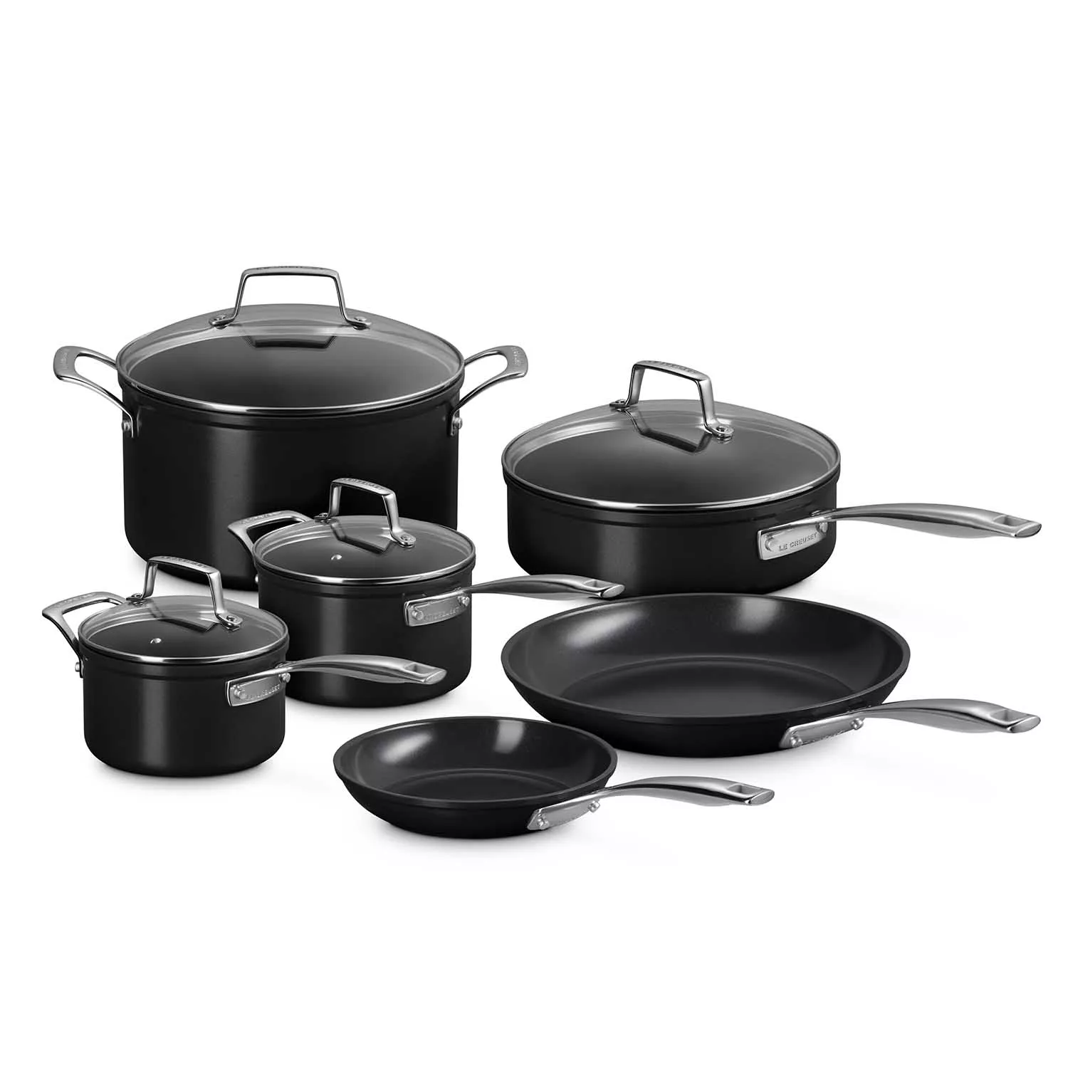 Le Creuset Essential Ceramic Nonstick 10-Piece Cookware Set