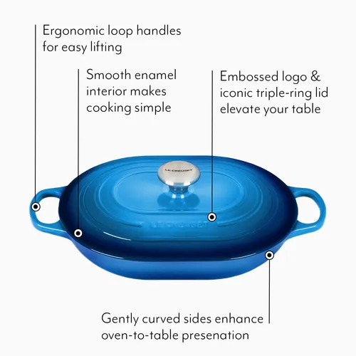 Le Creuset Signature Oval Casserole, 3.75 qt.