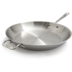 All-Clad Stainless Steel Skillet, 14" All-Clad quality and craftsmanship, Made in USA, outstanding cooking results, stylish stainless steel finish