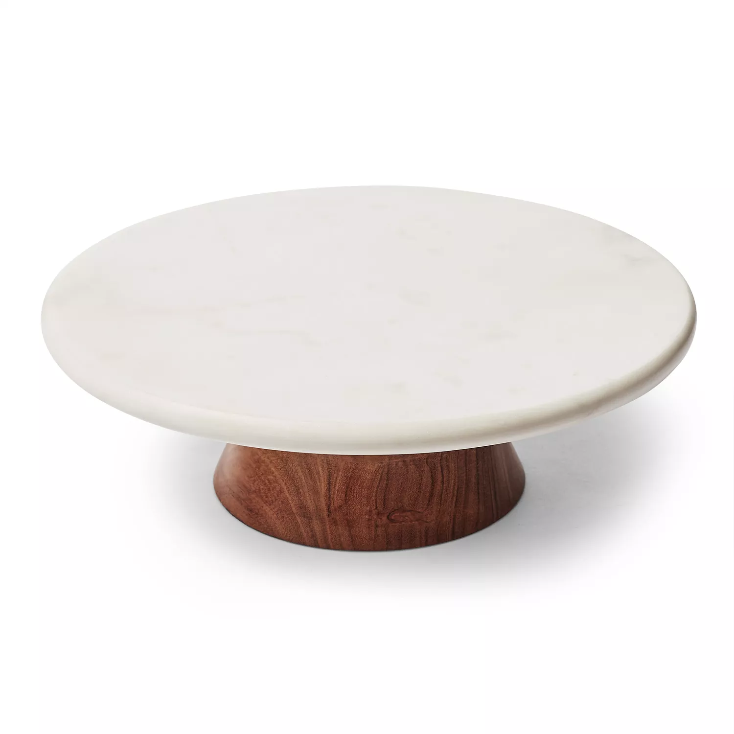 Sur La Table Marble Rotating Cake Stand, White Marble