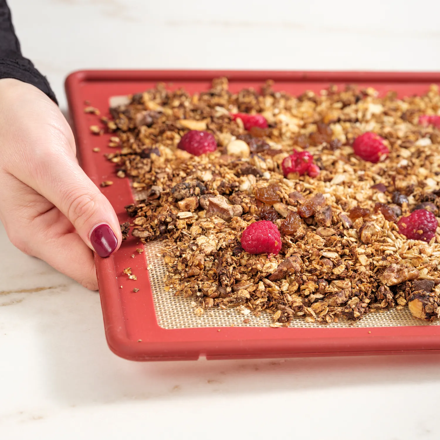 NoStik Edged Reinforced Silicone Full-Size Baking Mat