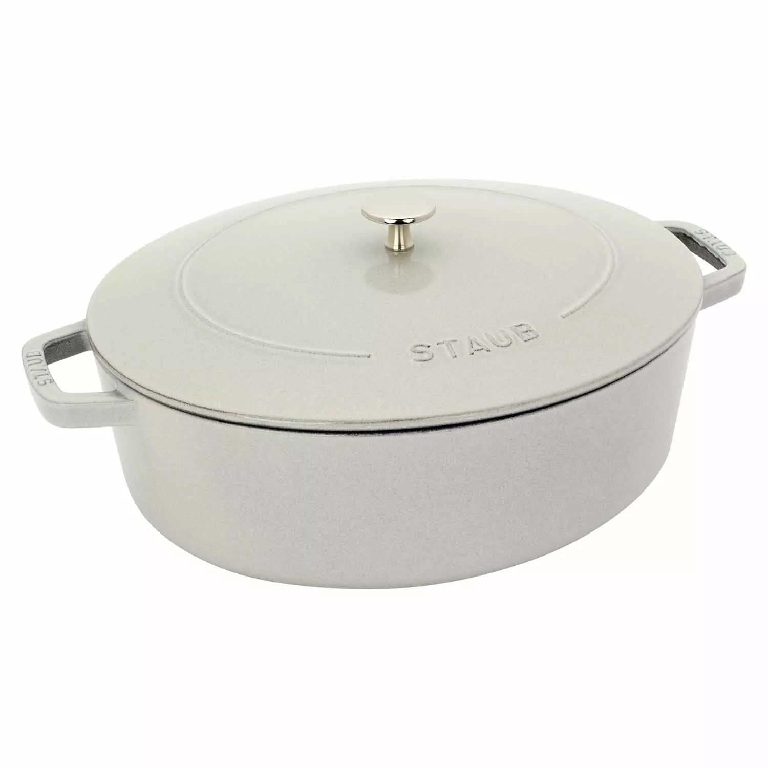 Staub Cast Iron Wide Oval Dutch Oven, 6.25 Qt. 