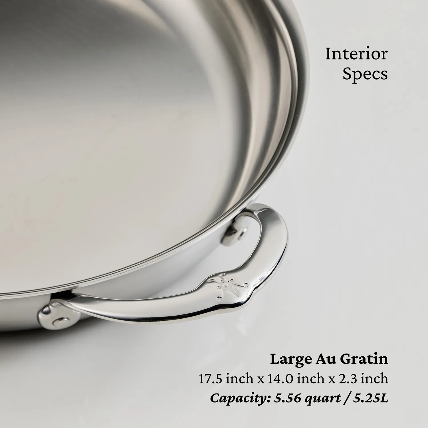 Hestan Provisions Stainless Steel Oval Au Gratin Dish
