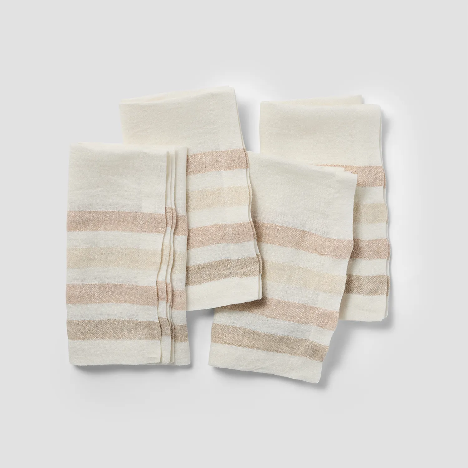 Sur La Table Stripe Linen Napkins, Set of 4