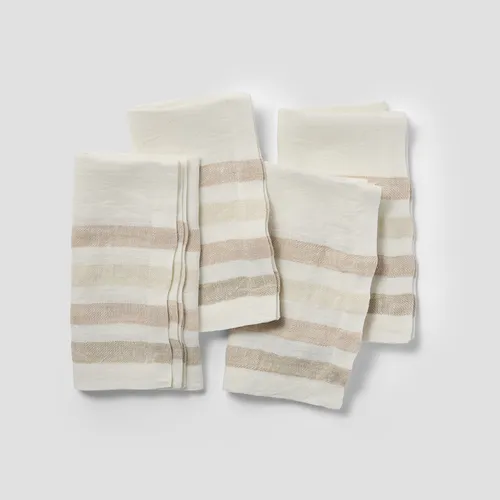 Sur La Table Stripe Linen Napkins, Set of 4