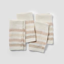 Sur La Table Stripe Linen Napkins, Set of 4