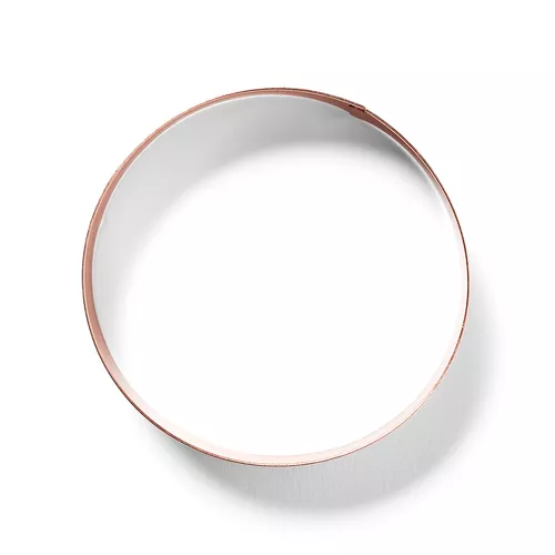 Sur La Table Round Copper Plated Cookie Cutter, 3.5"
