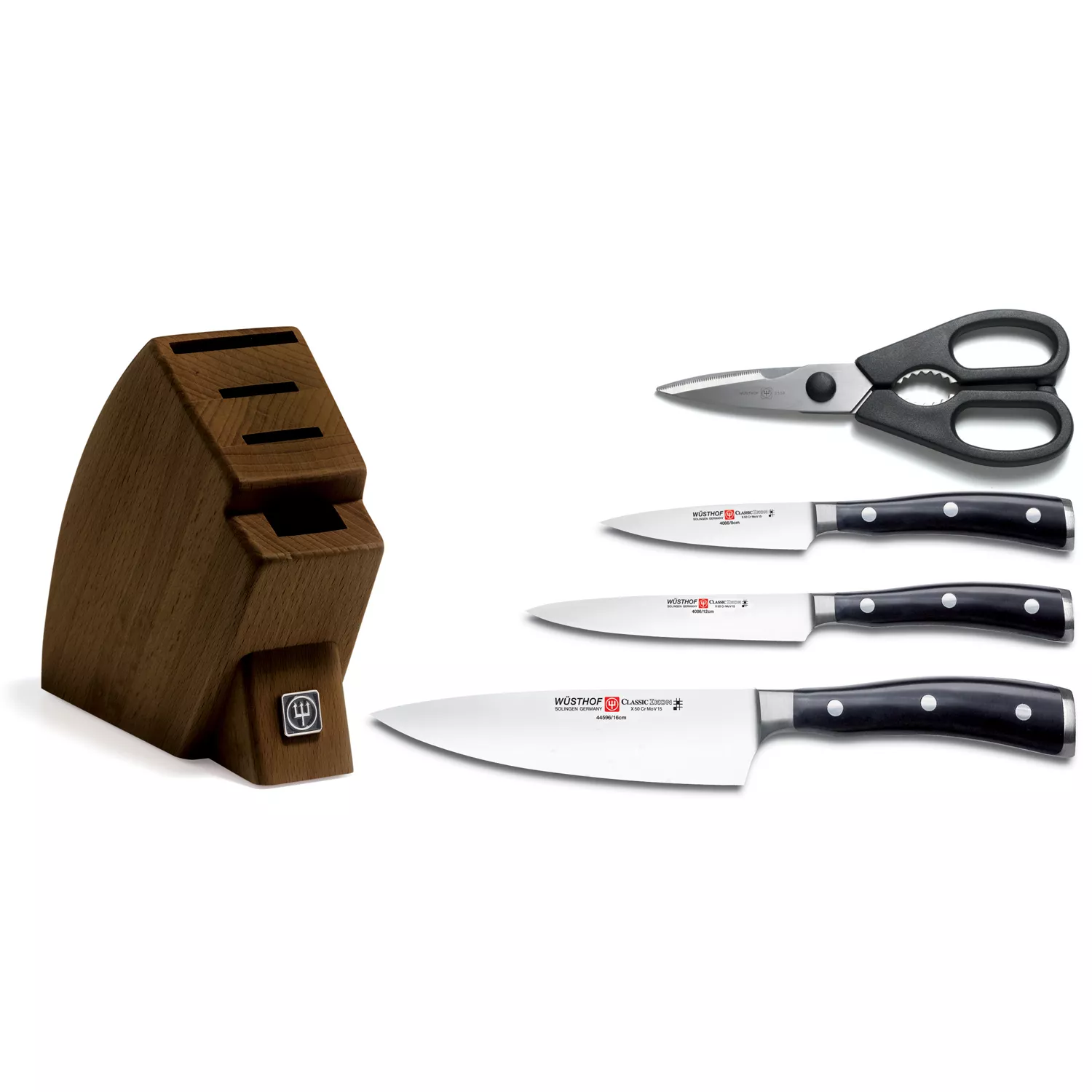 Slege Knife Set, 16 Pieces Kitchen Knife Set with Wooden Block Forged High  Carbon Stainless Steel, Sharp Chef's Knives for Kitchen, Block Knife Sets