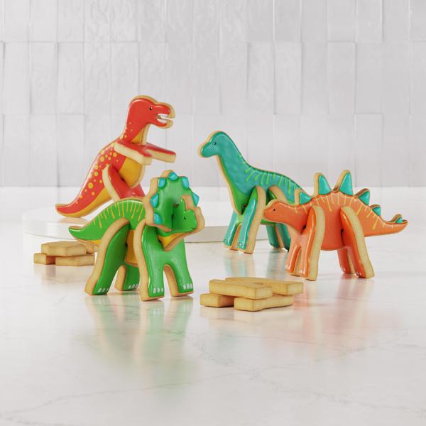 Sur La Table 3D Dinosaur Cookie Cutter 7-Piece Set
