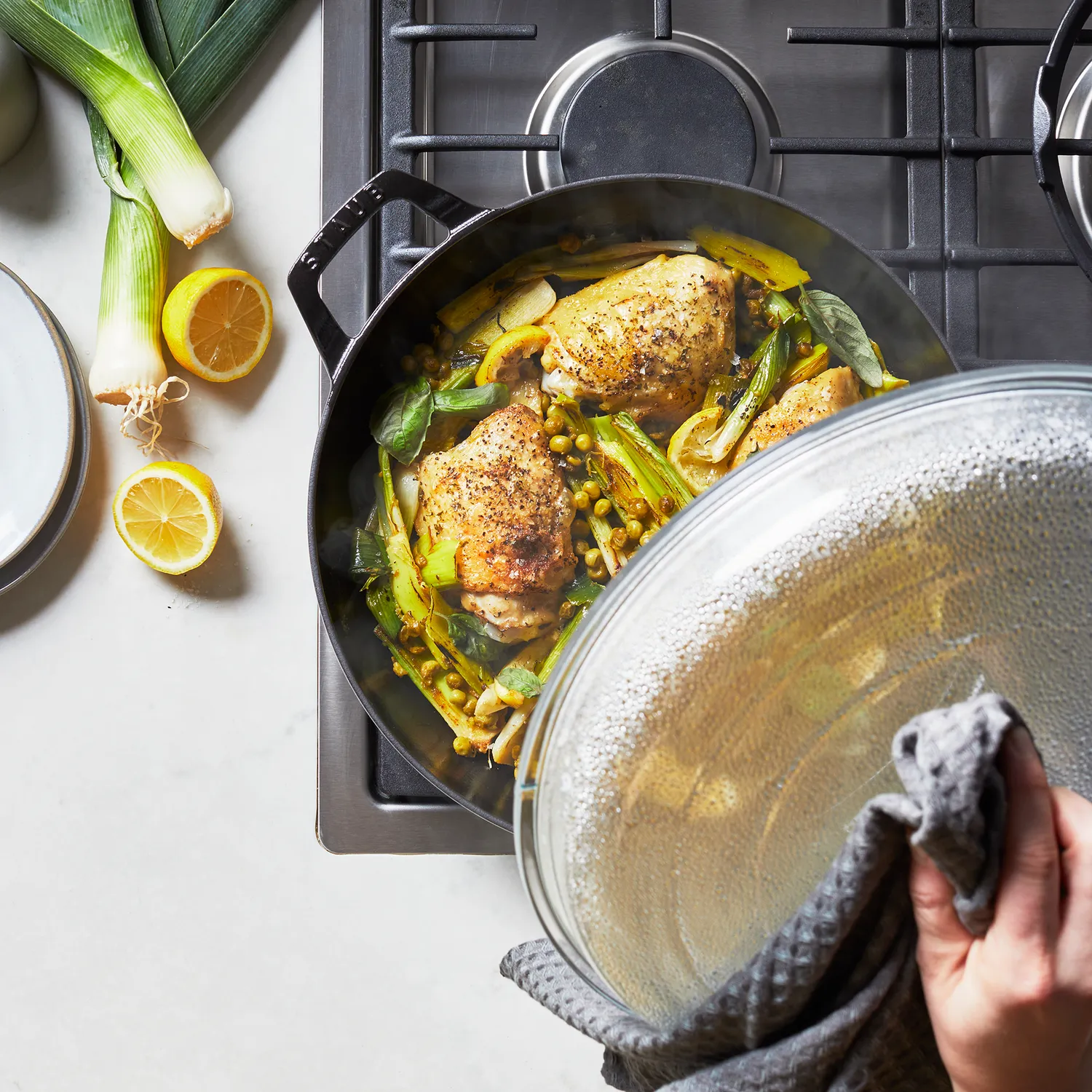Staub Heritage All-Day Pan with Domed Glass Lid, 3.5 qt.