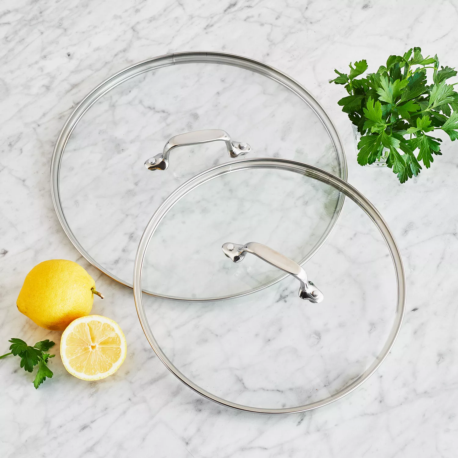 All-Clad HA1 2-Piece Glass Lid Set, 10" & 12"