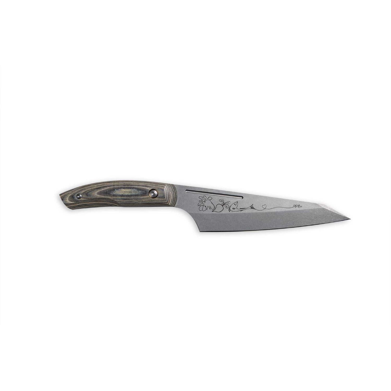 Messermeister April Bloomfield Carbon Chef Knife, 6.5"