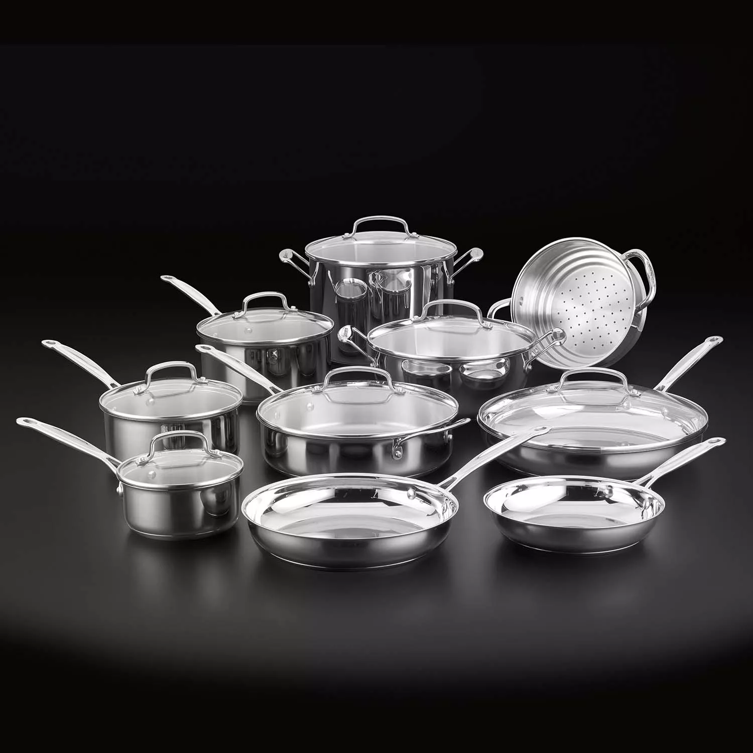 Cuisinart Chef&#8217;s Classic Stainless Steel 17-Piece Cookware Set