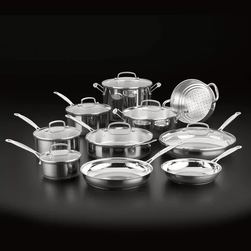 Cuisinart Chef&#8217;s Classic Stainless Steel 17-Piece Cookware Set