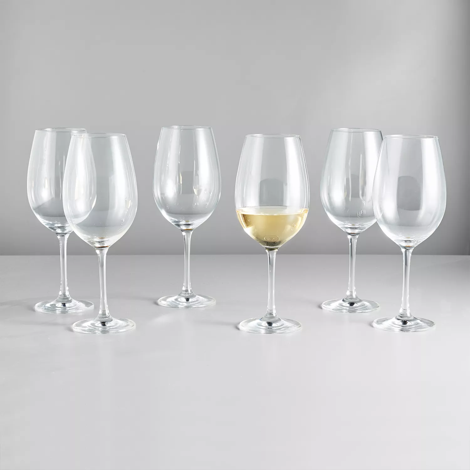 coccot Wine Glasses Set of 6,Crystal White Wine Glasses,Red Wine Glass  Set,Long