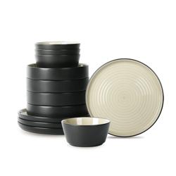 Stone Lain Elica Stoneware 12-Piece Dinnerware Set