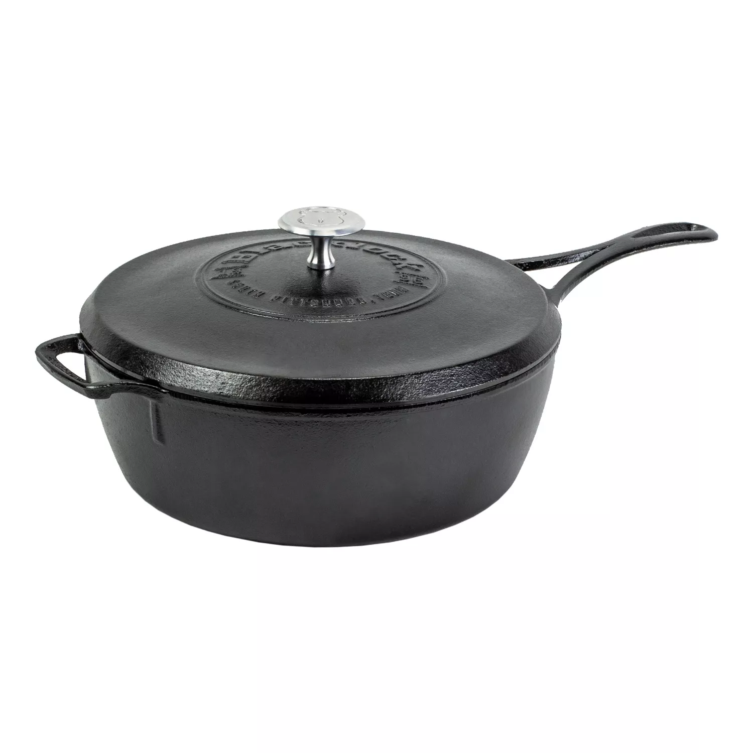 Lodge Blacklock Deep Skillet with Lid, 4QT