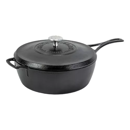Lodge Blacklock Deep Skillet with Lid, 4QT