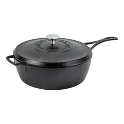 Lodge Blacklock Deep Skillet with Lid, 4QT