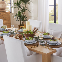Iver Wood Dining Table, 84"