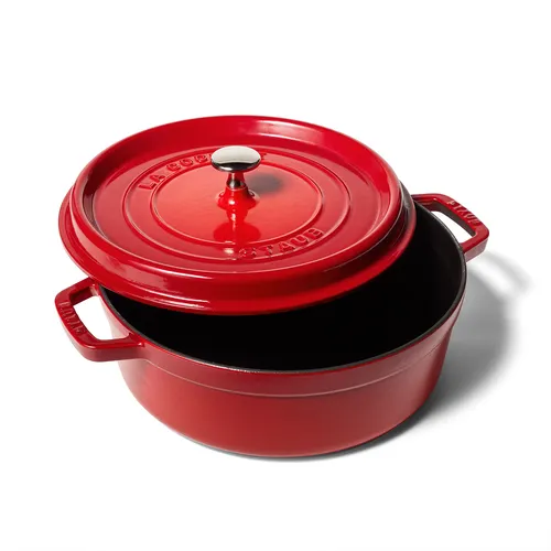 Staub Round Wide Dutch Oven, 4qt.